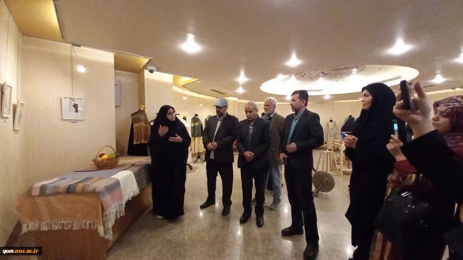 برگزاری افتتاحیه نمایشگاه فرهنگی هنری دست‌بافته‌های سنتی ایران به همت اساتید دانشگاه ملی مهارت واحد استانی قم 8