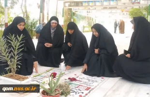 حضور مسئولان دانشگاه ملی مهارت واحد استانی قم بر مزار شهدا؛ هم‌زمان با آغاز هفته دفاع مقدس و شروع سال تحصیلی جدید 5