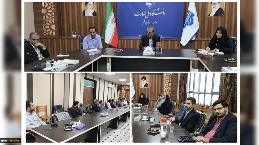 جلسه هم‌اندیشی با اساتید گروه معماری و عمران دانشگاه ملی مهارت واحد استانی قم