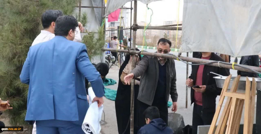 برپایی موکب نیمه شعبان دانشگاه ملی مهارت واحد استانی قم 16