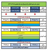 انتخاب واحد نیمسال دوم سال تحصیلی ۱۴۰۴-۱۴۰۵ (نیمسال ۰۴۲) 2