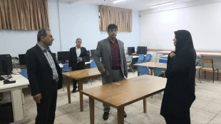بازدید رئیس و معاونین دانشگاه ملی مهارت واحد استانی قم از اماکن آموزشی و رفاهی دانشگاه و بررسی آمادگی برای آغاز سال تحصیلی جدید 7