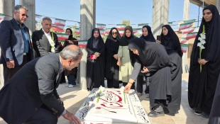 برگزاری آیین اهتزاز پرچم مقدس جمهوری اسلامی ایران در دانشگاه ملی مهارت واحد استانی قم 8