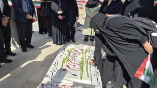 برگزاری آیین اهتزاز پرچم مقدس جمهوری اسلامی ایران در دانشگاه ملی مهارت واحد استانی قم 9
